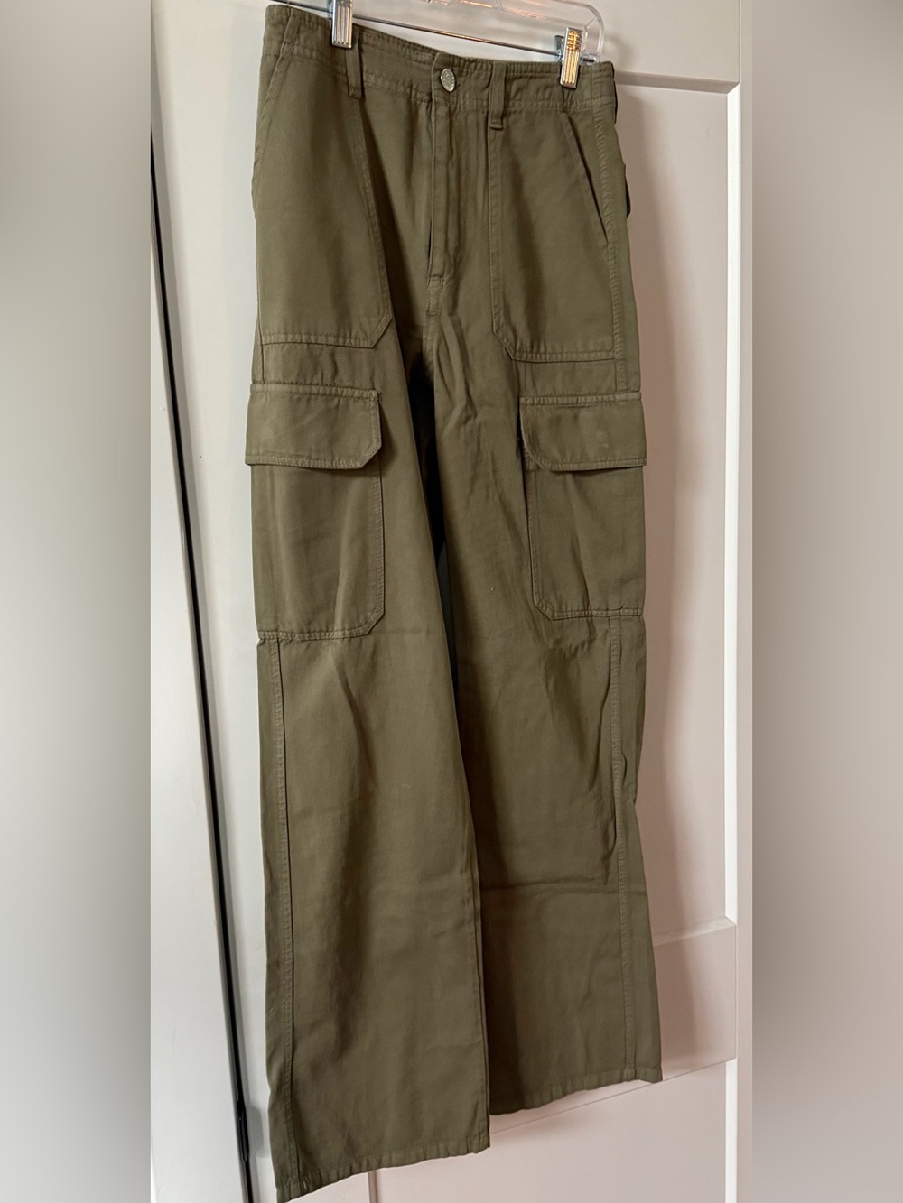 Zara Olive Green Women's Cargo Pants